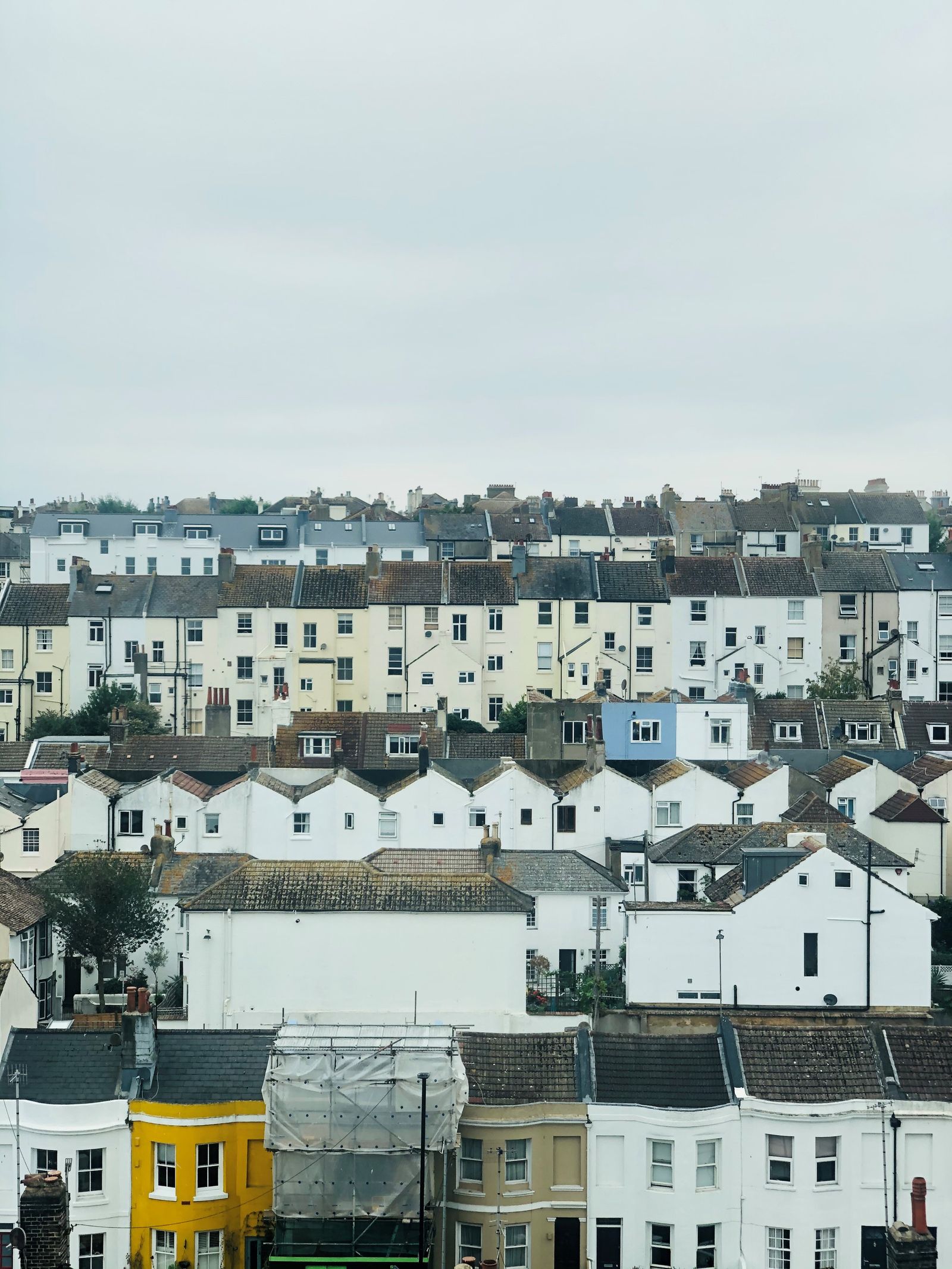 Rows of terraced housing